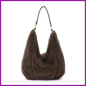 Fluffy Faux Fur Shoulder Bag Crossbody Tote Plush Winter Women's Purse